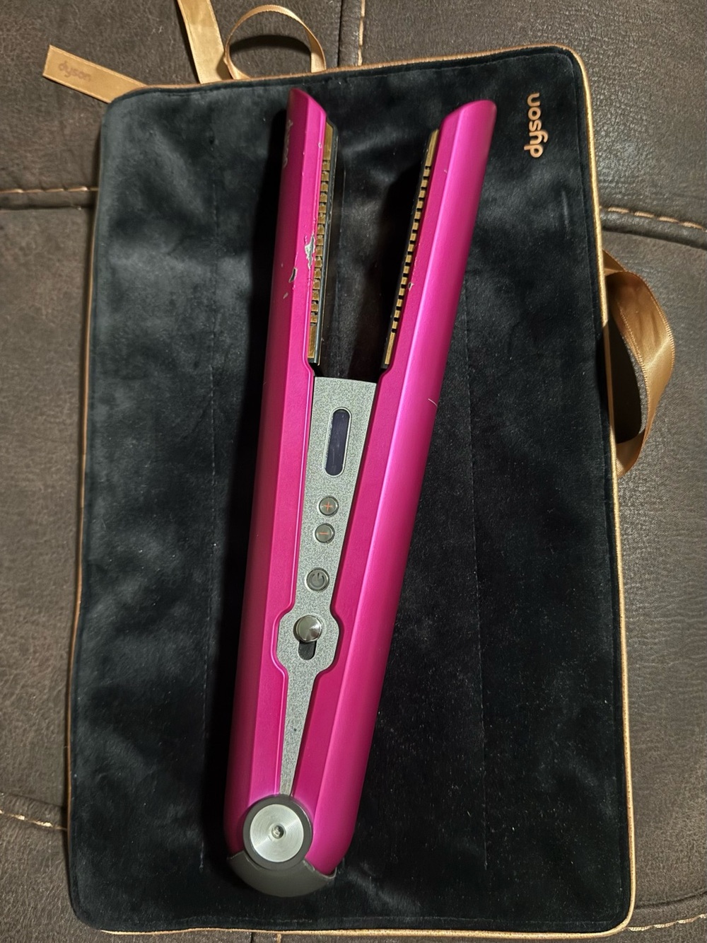 Dyson Corrale hair straightener pink with box and all the accessories